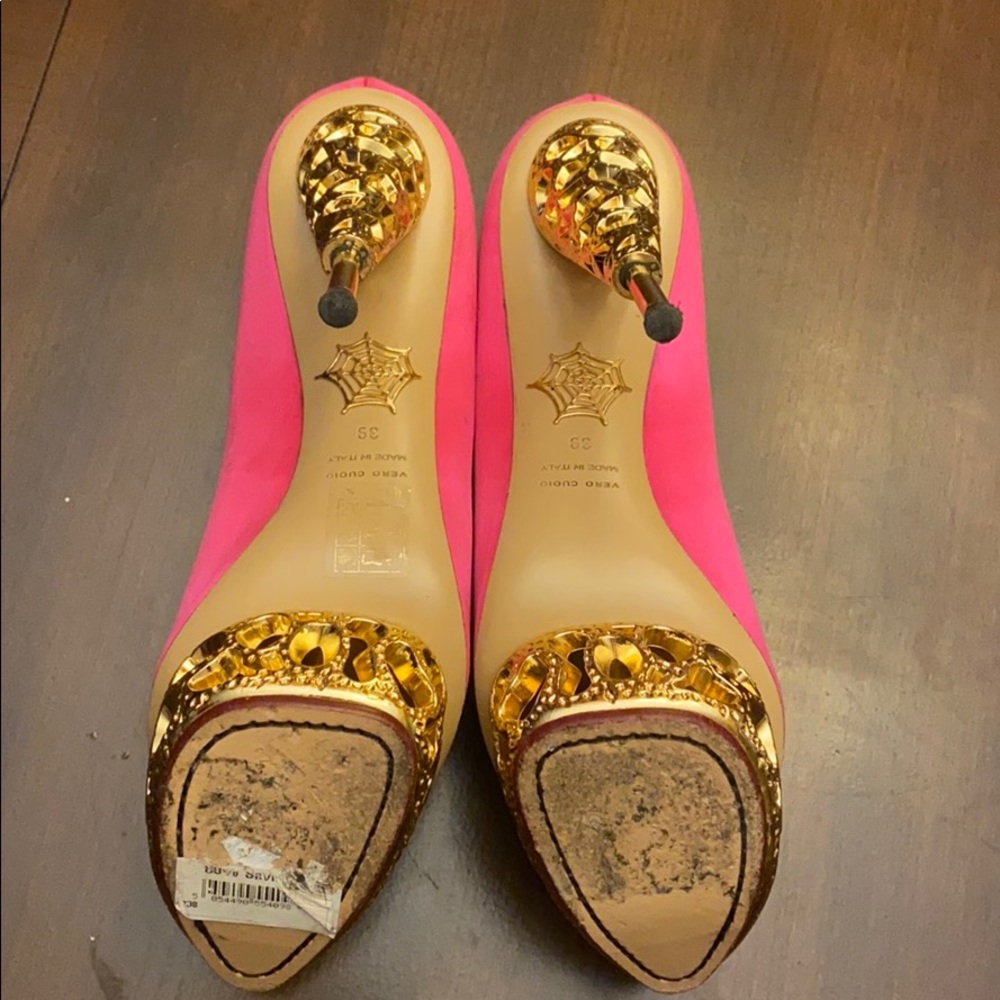 Satin Charlotte Olympia Heels - Picture 4 of 4